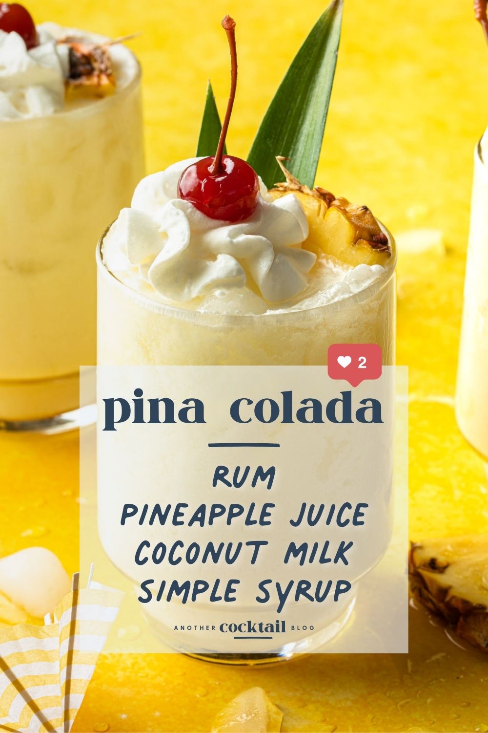 Pina Colada with Coconut Milk - Another Cocktail Blog