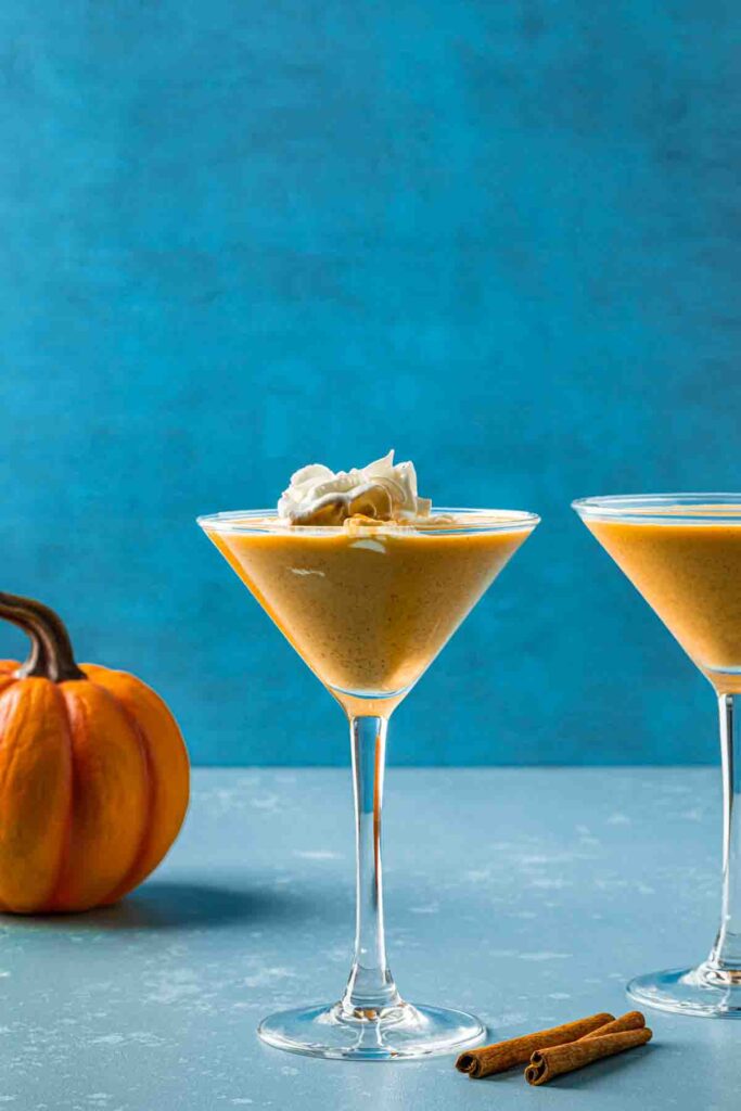 Pumpkin pie martinis.