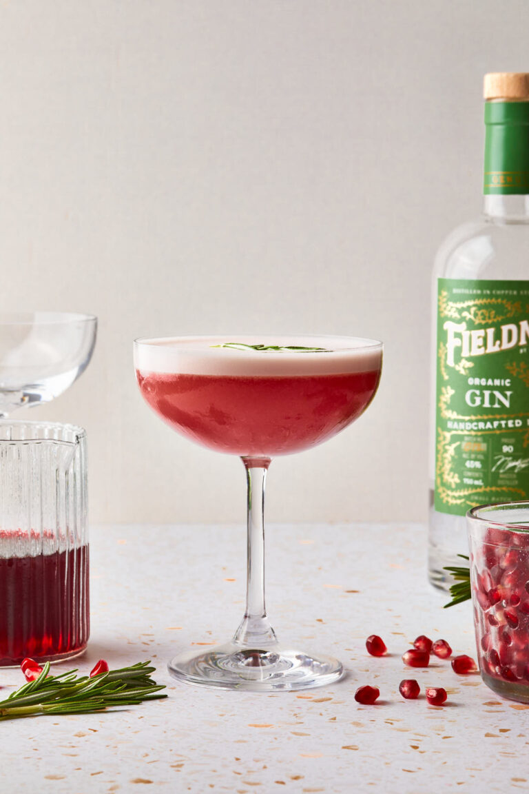 Rosemary Pomegranate Gin Cocktail